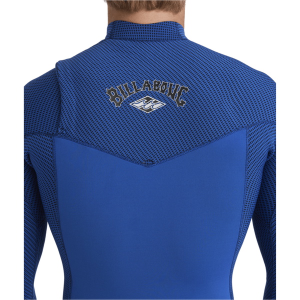 2025 Billabong Mens Revolution Natural 4/3mm Chest Zip Wetsuit 24AW193512 - Dark Cobalt